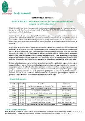 Concours local des pratiques agroécologiques