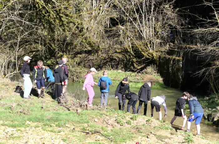 Reverotte - rivière sauvage, sortie école Loray