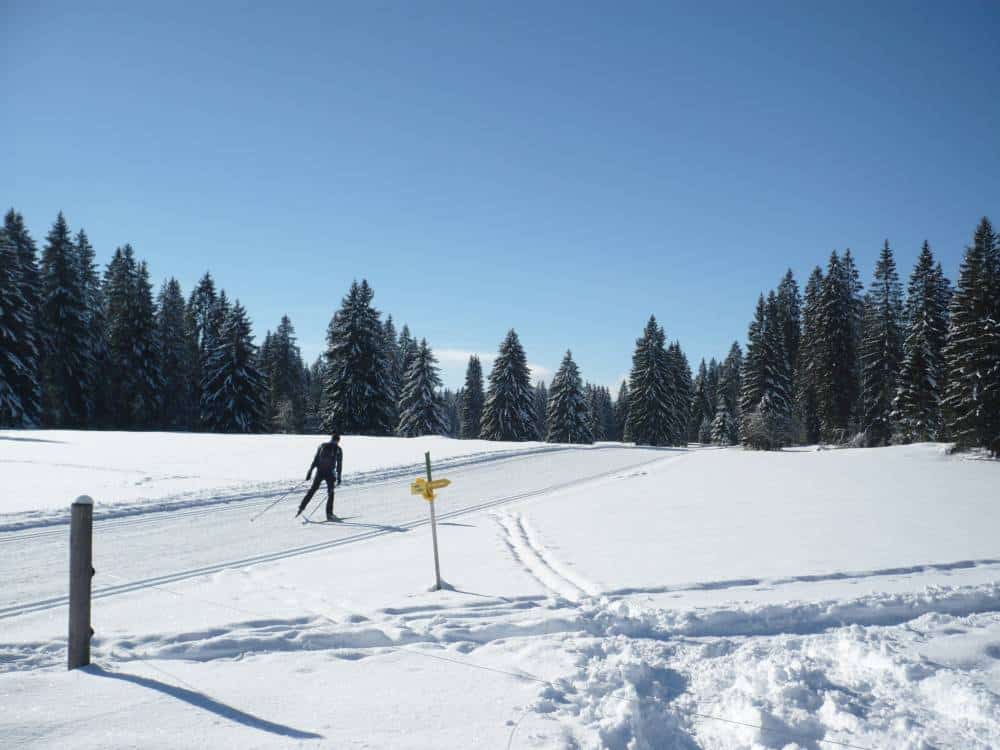 Ski de fond dans le PNR du Doubs Horloger