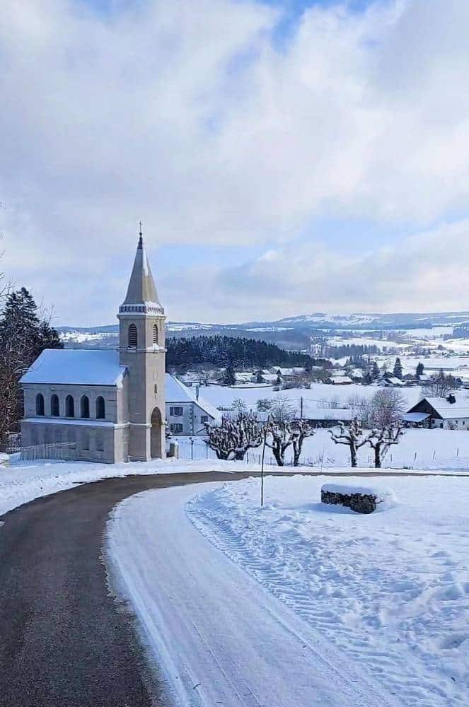 Neige sur le Bizot