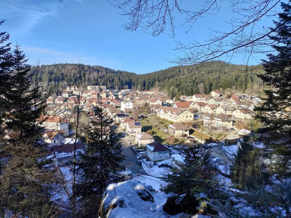 Vue sur la ville de Maîche