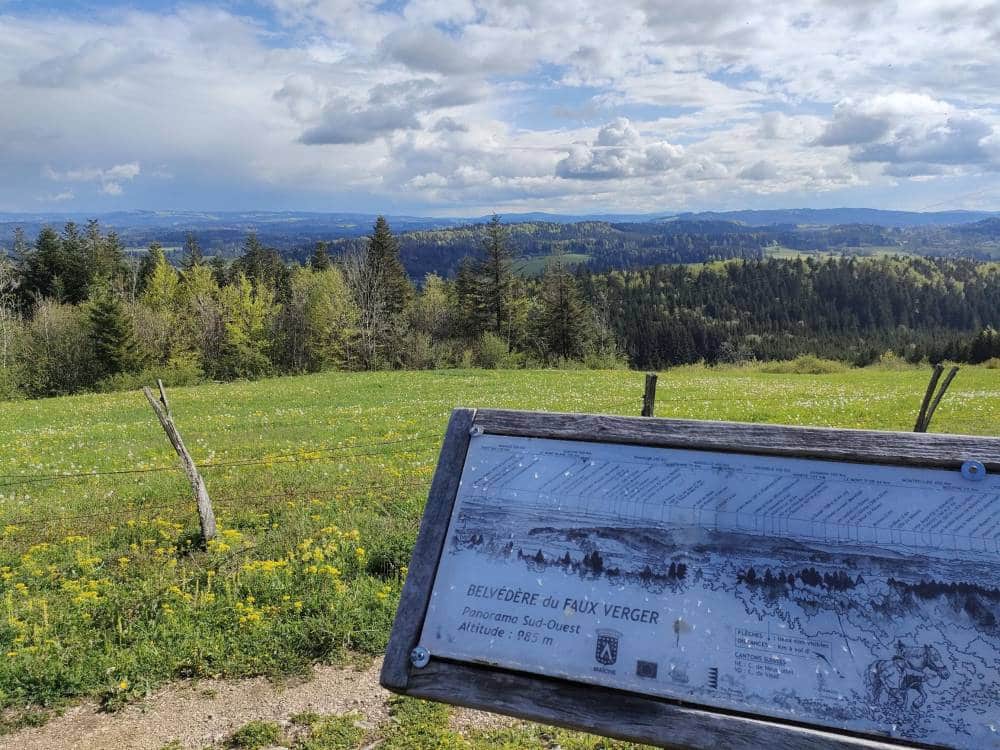 Vue du belvédère du Faux Verger