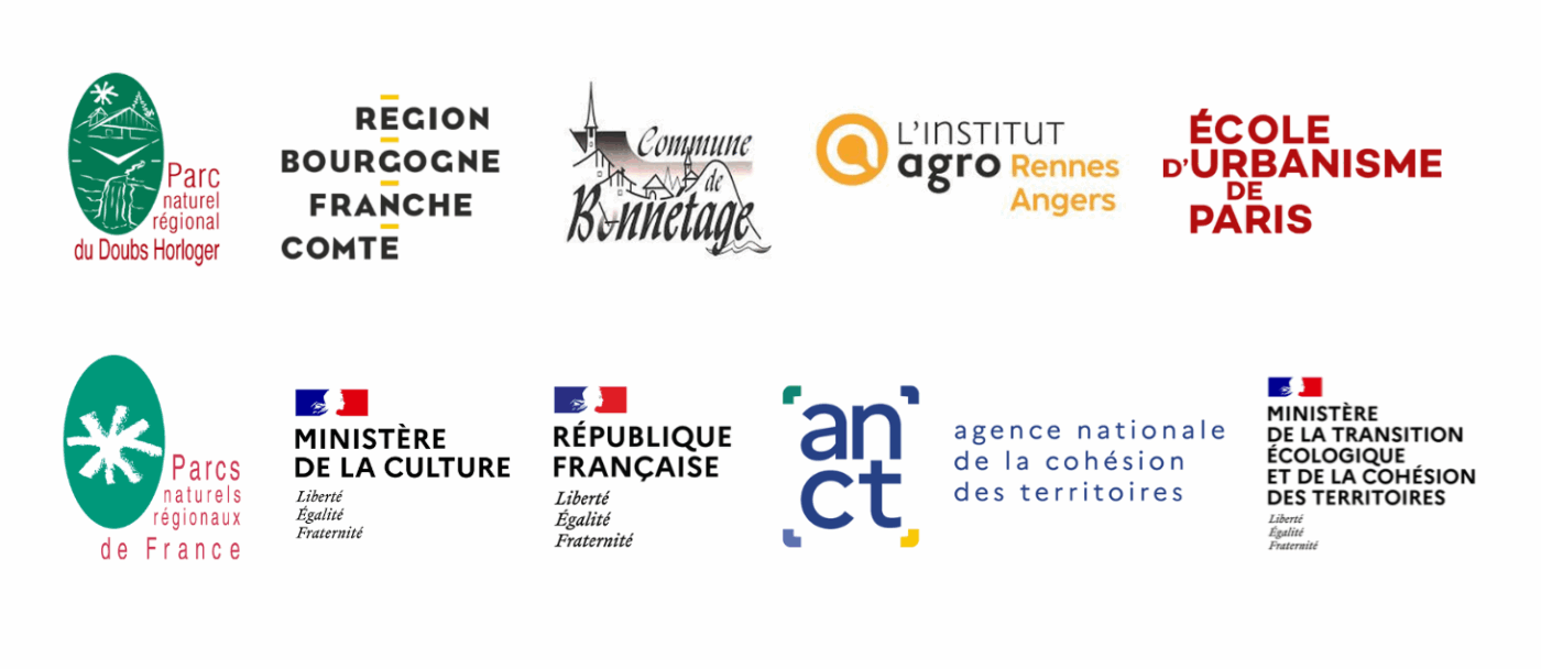 Logos partenaires atelier hors les murs - Parc naturel régional du Doubs Horloger